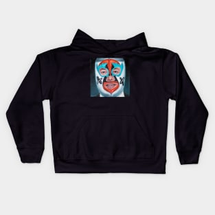 Elon: Wrestling Mask Portrait Kids Hoodie